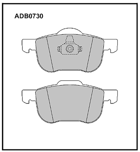 фото Allied Nippon ADB0730 Колодки тормозные дисковые | перед | Allied Nippon ADB0730 Колодки тормозные дисковые | перед |