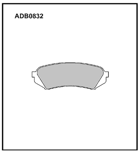 фото Allied Nippon ADB0832 Колодки тормозные дисковые | зад | Allied Nippon ADB0832 Колодки тормозные дисковые | зад |
