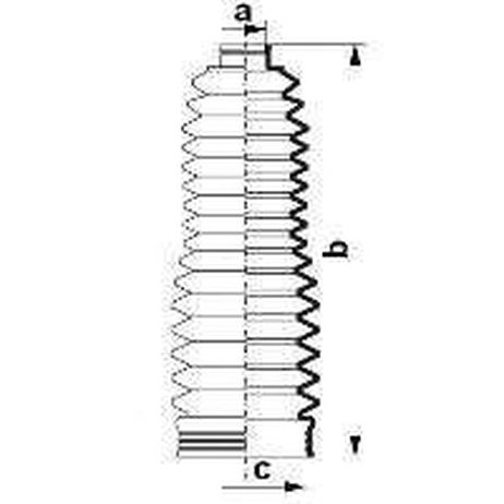 фото GKN-Spidan 84080 Пыльник рулевой рейки GKN-Spidan 84080 Пыльник рулевой рейки