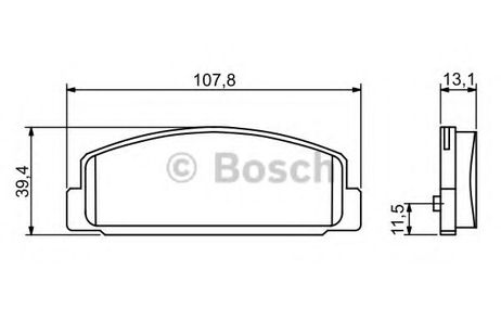 фото Bosch 0 986 424 817 Колодки тормозные дисковые | зад | Bosch 0 986 424 817 Колодки тормозные дисковые | зад |