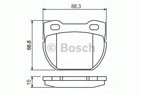 фото Bosch 0 986 424 827 Колодки тормозные дисковые | зад | Bosch 0 986 424 827 Колодки тормозные дисковые | зад |