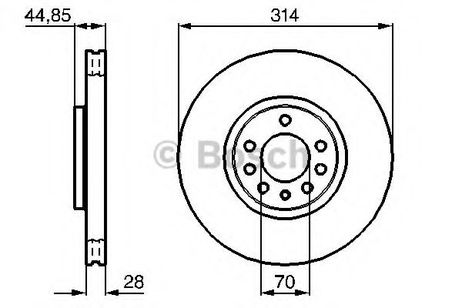 фото Bosch 0 986 479 143 Диск тормозной | перед | Bosch 0 986 479 143 Диск тормозной | перед |