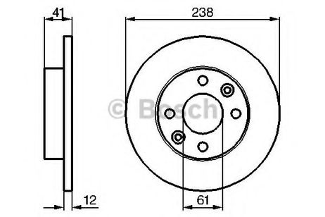 фото Bosch 0 986 479 165 Диск тормозной | перед | Bosch 0 986 479 165 Диск тормозной | перед |