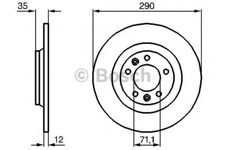 фото Bosch 0 986 479 194 Диск тормозной | зад | Bosch 0 986 479 194 Диск тормозной | зад |