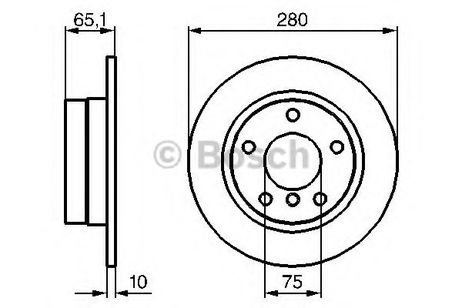 фото Bosch 0 986 479 217 Диск тормозной | зад | Bosch 0 986 479 217 Диск тормозной | зад |