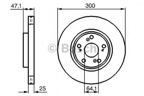 фото Bosch 0 986 479 227 Диск тормозной | перед | Bosch 0 986 479 227 Диск тормозной | перед |