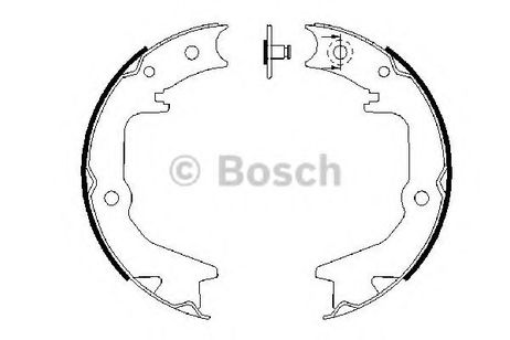 фото Bosch 0 986 487 685 Тормозные колодки стояночного тормоза Bosch 0 986 487 685 Тормозные колодки стояночного тормоза