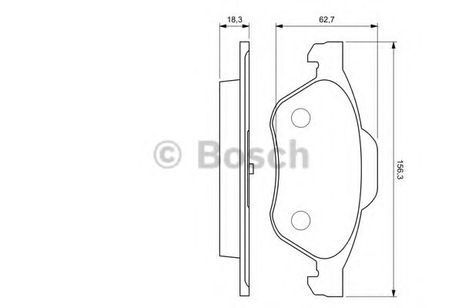 фото Bosch 0 986 494 034 Колодки тормозные дисковые | перед | Bosch 0 986 494 034 Колодки тормозные дисковые | перед |