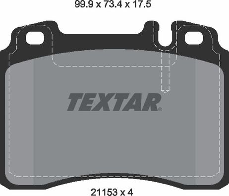 фото Textar 2115307 Колодки тормозные дисковые с противошумной пластиной Q+ | перед | Textar 2115307 Колодки тормозные дисковые с противошумной пластиной Q+ | перед |