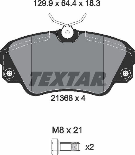 фото Textar 2136801 Колодки тормозные дисковые с противошумной пластиной Q+ | перед | Textar 2136801 Колодки тормозные дисковые с противошумной пластиной Q+ | перед |