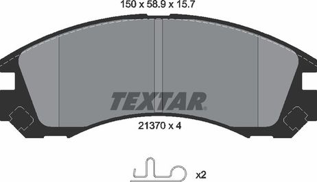 фото Textar 2137001 Колодки тормозные дисковые | перед | Textar 2137001 Колодки тормозные дисковые | перед |