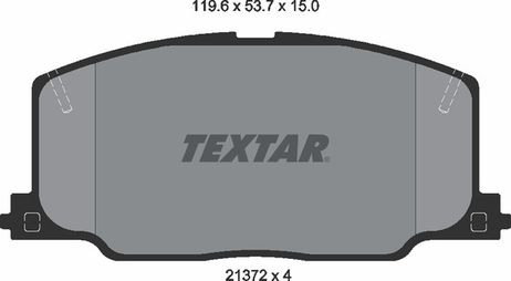 фото Textar 2137201 Колодки тормозные дисковые | перед | Textar 2137201 Колодки тормозные дисковые | перед |