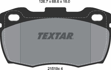 фото Textar 2151901 Колодки тормозные дисковые с противошумной пластиной Q+ | перед | Textar 2151901 Колодки тормозные дисковые с противошумной пластиной Q+ | перед |
