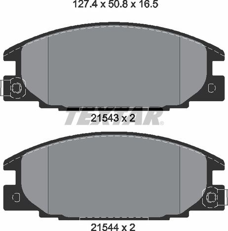 фото Textar 2154302 Колодки тормозные дисковые | перед | Textar 2154302 Колодки тормозные дисковые | перед |