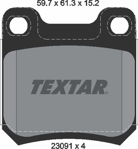 фото Textar 2309102 Колодки тормозные дисковые с противошумной пластиной Q+ | зад | Textar 2309102 Колодки тормозные дисковые с противошумной пластиной Q+ | зад |