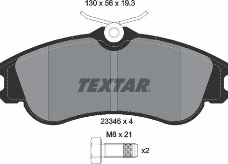 фото Textar 2334602 Колодки тормозные дисковые с противошумной пластиной Q+ | перед | Textar 2334602 Колодки тормозные дисковые с противошумной пластиной Q+ | перед |
