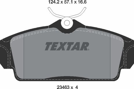 фото Textar 2346302 Колодки тормозные дисковые с противошумной пластиной Q+ | перед | Textar 2346302 Колодки тормозные дисковые с противошумной пластиной Q+ | перед |