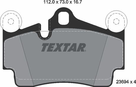 фото Textar 2369402 Колодки тормозные дисковые | зад | Textar 2369402 Колодки тормозные дисковые | зад |