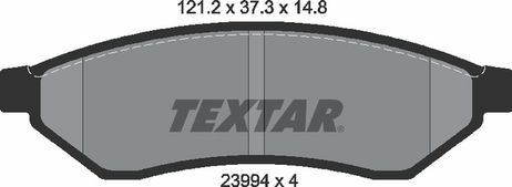фото Textar 2399401 Колодки тормозные дисковые | зад | Textar 2399401 Колодки тормозные дисковые | зад |