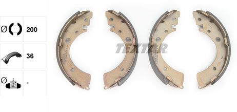 фото Textar 91039601 Колодки тормозные барабанные | зад | Textar 91039601 Колодки тормозные барабанные | зад |