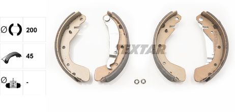 фото Textar 91044900 Колодки тормозные барабанные | зад | Textar 91044900 Колодки тормозные барабанные | зад |