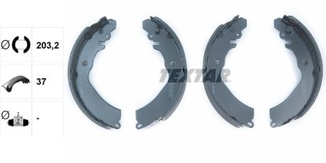 фото Textar 91047100 Колодки тормозные барабанные | зад | Textar 91047100 Колодки тормозные барабанные | зад |