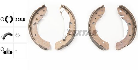 фото Textar 91053400 Колодки тормозные барабанные | зад | Textar 91053400 Колодки тормозные барабанные | зад |