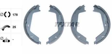 фото Textar 91062300 Колодки тормозные барабанные | зад | Textar 91062300 Колодки тормозные барабанные | зад |