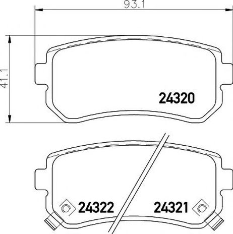 фото Mintex MDB2734 Колодки тормозные дисковые | зад | Mintex MDB2734 Колодки тормозные дисковые | зад |