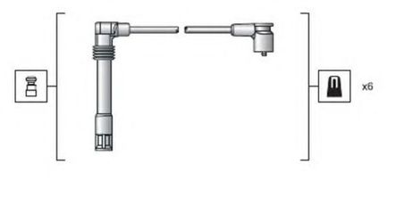 фото Magneti Marelli 941318111162 Комплект высоковольтных проводов Magneti Marelli 941318111162 Комплект высоковольтных проводов