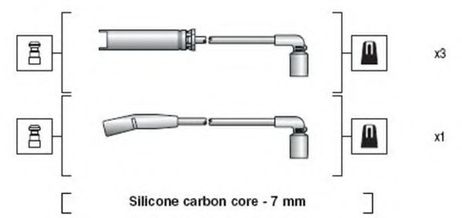 Magneti Marelli 941318111273 Комплект высоковольтных проводов