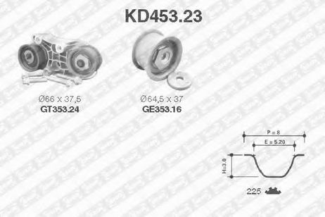фото SNR KD453.23 Комплект ремня ГРМ SNR KD453.23 Комплект ремня ГРМ
