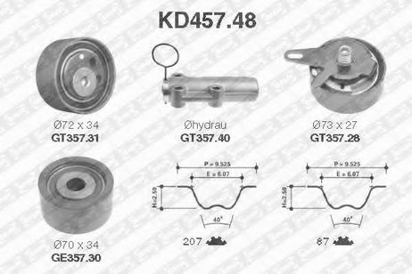 фото SNR KD457.48 Комплект ремня ГРМ SNR KD457.48 Комплект ремня ГРМ