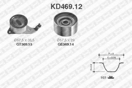фото SNR KD469.12 Комплект ремня ГРМ SNR KD469.12 Комплект ремня ГРМ