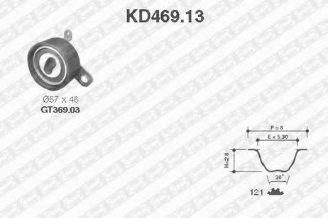 фото SNR KD469.13 Комплект ремня ГРМ SNR KD469.13 Комплект ремня ГРМ