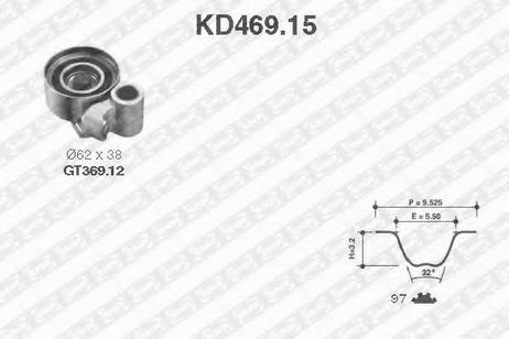 фото SNR KD469.15 Комплект ремня ГРМ SNR KD469.15 Комплект ремня ГРМ
