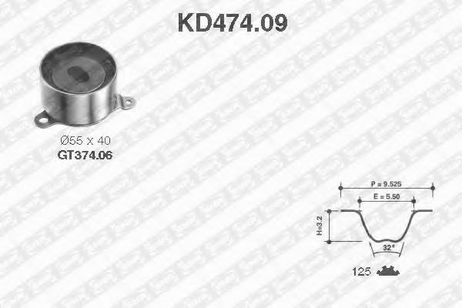 фото SNR KD474.09 Комплект ремня ГРМ SNR KD474.09 Комплект ремня ГРМ