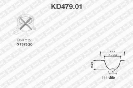 фото SNR KD479.01 Комплект ремня ГРМ SNR KD479.01 Комплект ремня ГРМ