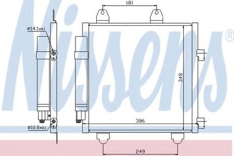 фото Nissens 94891 Радиатор кондиционера Nissens 94891 Радиатор кондиционера