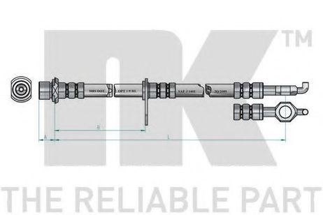 NK 8545161 Шланг тормозной передний