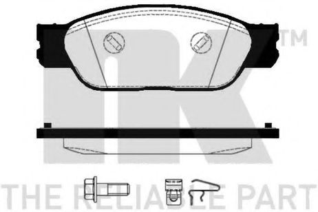 фото NK 224026 Колодки тормозные дисковые NK 224026 Колодки тормозные дисковые