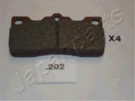 фото Japanparts PP-202AF Колодки тормозные дисковые | зад | Japanparts PP-202AF Колодки тормозные дисковые | зад |