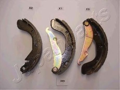 фото Japanparts GF-395AF Колодки тормозные барабанные | зад | Japanparts GF-395AF Колодки тормозные барабанные | зад |