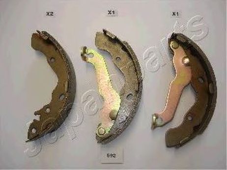 фото Japanparts GF-592AF Колодки тормозные барабанные | зад | Japanparts GF-592AF Колодки тормозные барабанные | зад |