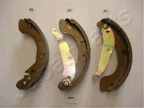 фото Japanparts GF-W02AF Колодки тормозные барабанные | зад | Japanparts GF-W02AF Колодки тормозные барабанные | зад |