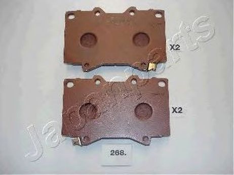 фото Japanparts PA-268AF Колодки тормозные дисковые, комплект | перед | Japanparts PA-268AF Колодки тормозные дисковые, комплект | перед |