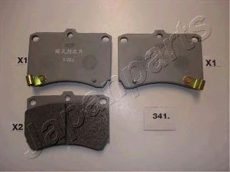 фото Japanparts PA-341AF Колодки тормозные дисковые | перед | Japanparts PA-341AF Колодки тормозные дисковые | перед |