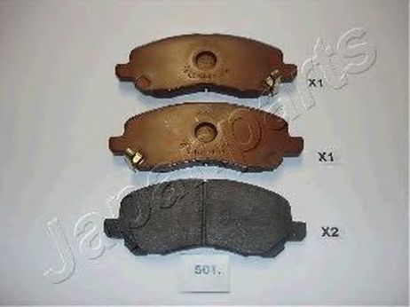фото Japanparts PA-501AF Колодки тормозные дисковые, комплект | перед | Japanparts PA-501AF Колодки тормозные дисковые, комплект | перед |