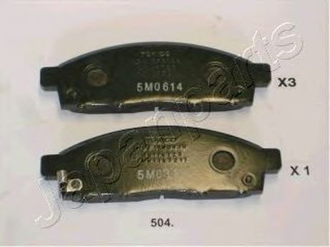 фото Japanparts PA-504AF Колодки тормозные дисковые, комплект | перед | Japanparts PA-504AF Колодки тормозные дисковые, комплект | перед |