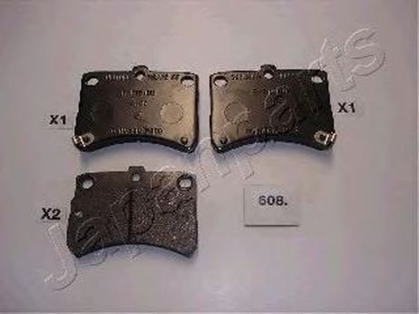 фото Japanparts PA-608AF Колодки тормозные дисковые | перед | Japanparts PA-608AF Колодки тормозные дисковые | перед |